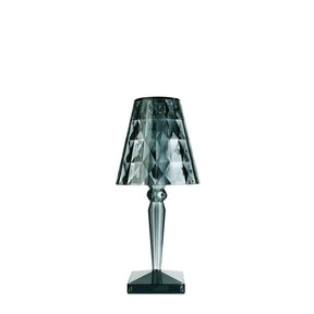 Lampada da tavolo Big Battery Kartell in PMMA azzurro 37 cm