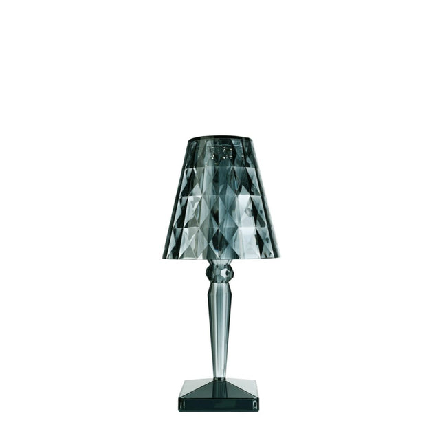 Lampada da tavolo Big Battery Kartell in PMMA azzurro 37 cm
