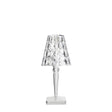 Lampada da tavolo Big Battery Kartell in PMMA trasparente 37 cm