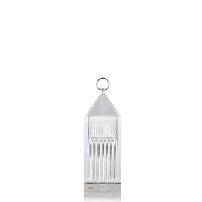 Lampada da tavolo Lantern Kartell in PMMA trasparente alta 31 cm