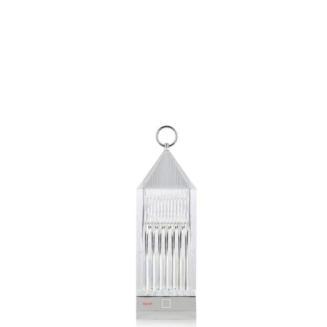 Lampada da tavolo Lantern Kartell in PMMA trasparente alta 31 cm