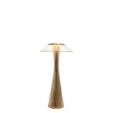 Lampada da tavolo Space Kartell in PMMA finitura oro 30 cm