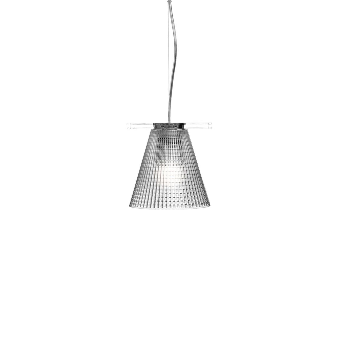 Lampada a sospensione Light-Air Kartell in policarbonato trasparente 14x14 cm