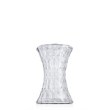 Sgabello Stone Kartell in policarbonato trasparente sfaccettato 30x45 cm