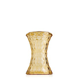 Sgabello Stone Kartell in policarbonato giallo a forma di clessidra 45 cm