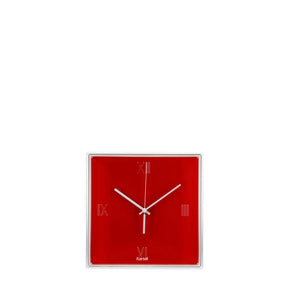 Orologio da parete Tic&Tac Kartell in PMMA rosso 30x30 cm