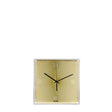 Orologio da parete Tic&Tac Kartell in PMMA trasparente finitura oro 30x30 cm