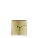 Orologio da parete Tic&Tac Kartell in PMMA trasparente finitura oro 30x30 cm