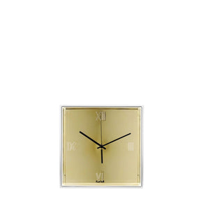 Orologio da parete Tic&Tac Kartell in PMMA trasparente finitura oro 30x30 cm