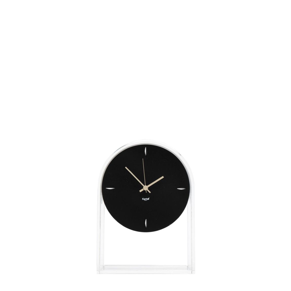 Orologio da tavolo Air du Temps Kartell in tecnopolimero trasparente 22x30 cm