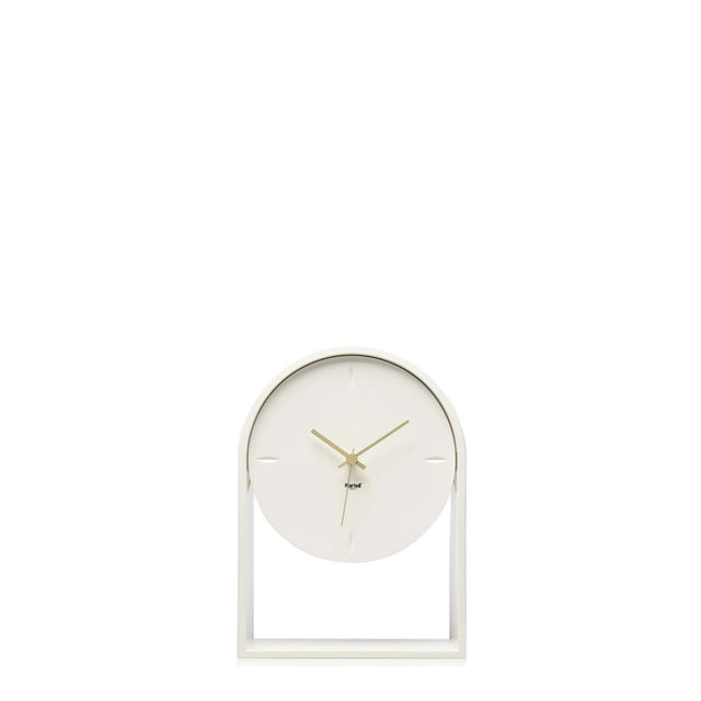 Orologio da tavolo Air du Temps Kartell in tecnopolimero bianco 22x30 cm