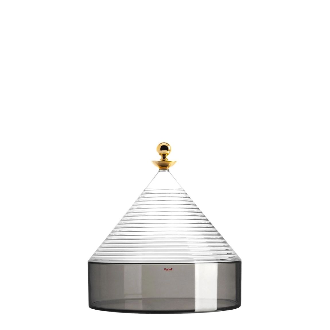 Contenitore Trullo Kartell in tecnopolimero fumè 25x27 cm