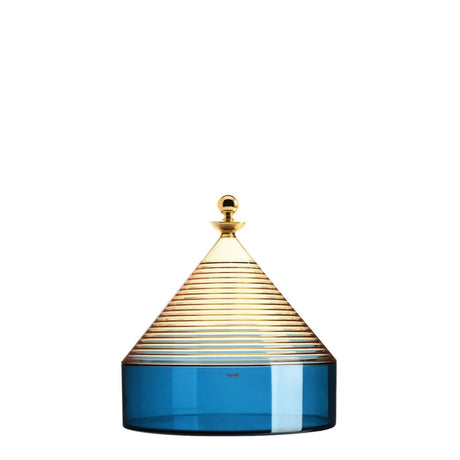 Contenitore Trullo Kartell in tecnopolimero giallo e blu 25x27 cm