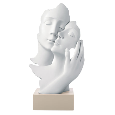 Scultura coppia innamorati Bongelli Preziosi in marmorino 17 cm