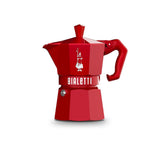 Caffettiera Moka Exclusive Bialetti in alluminio 6 tazze rosso