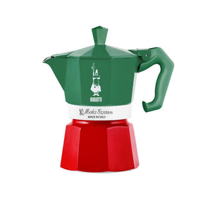 Caffettiera Moka Exclusive Bialetti alluminio tricolore 3 tazze