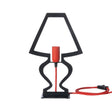 Lampada da tavolo Silhouette Arti e Mestieri in metallo piccola