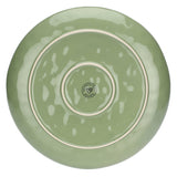 ROSE &amp; TULIPS Concert Tray Serving Plate 32cm Olive Green Stoneware