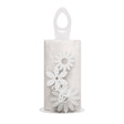 Portarotoli Margherite Arti & Mestieri in metallo bianco decorato