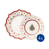VILLEROY &amp; BOCH Toy's Delight Set 8 Pieces Christmas Table Plates