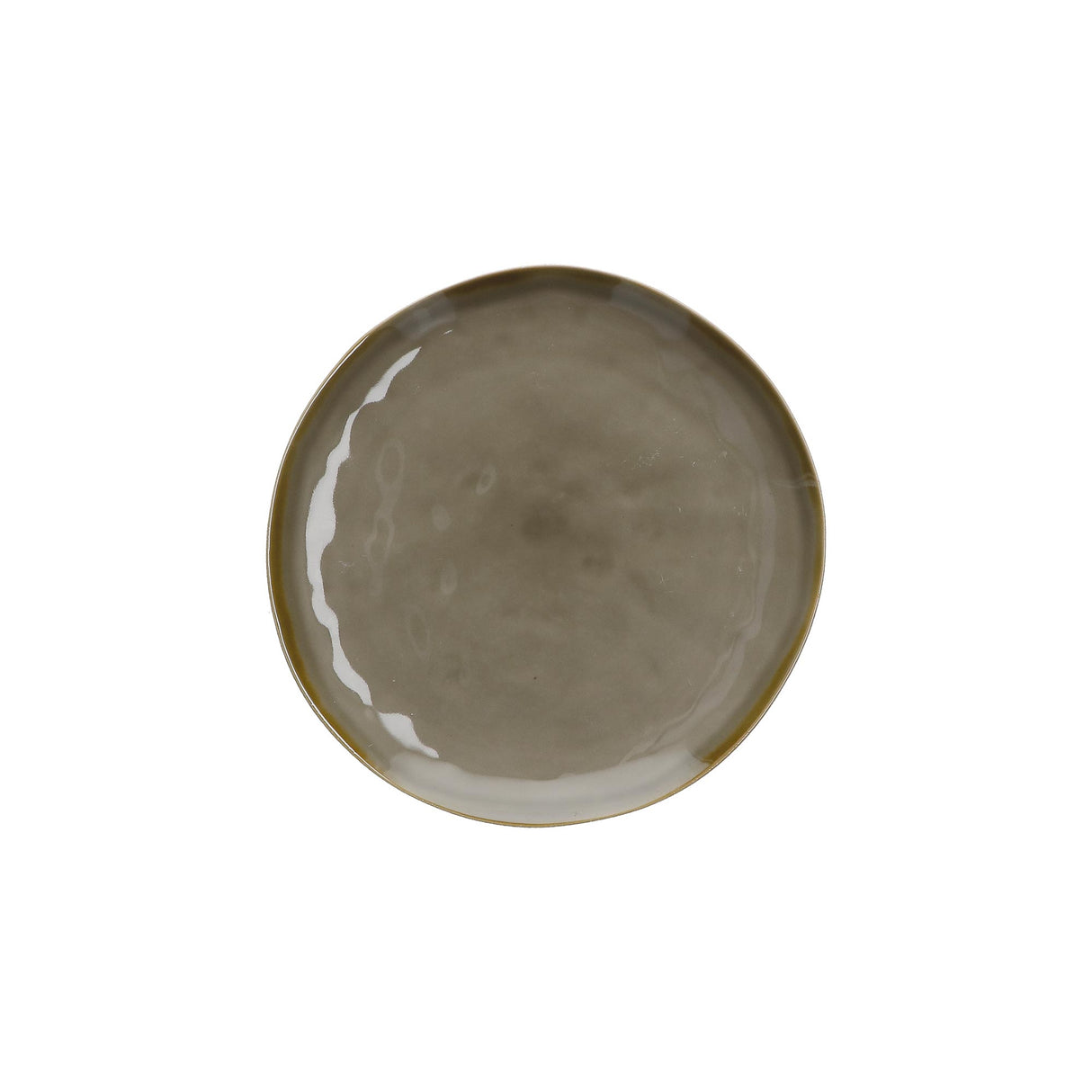 Piatto frutta Concerto Rose & Tulipani in stoneware con bordo dorato 20 cm
