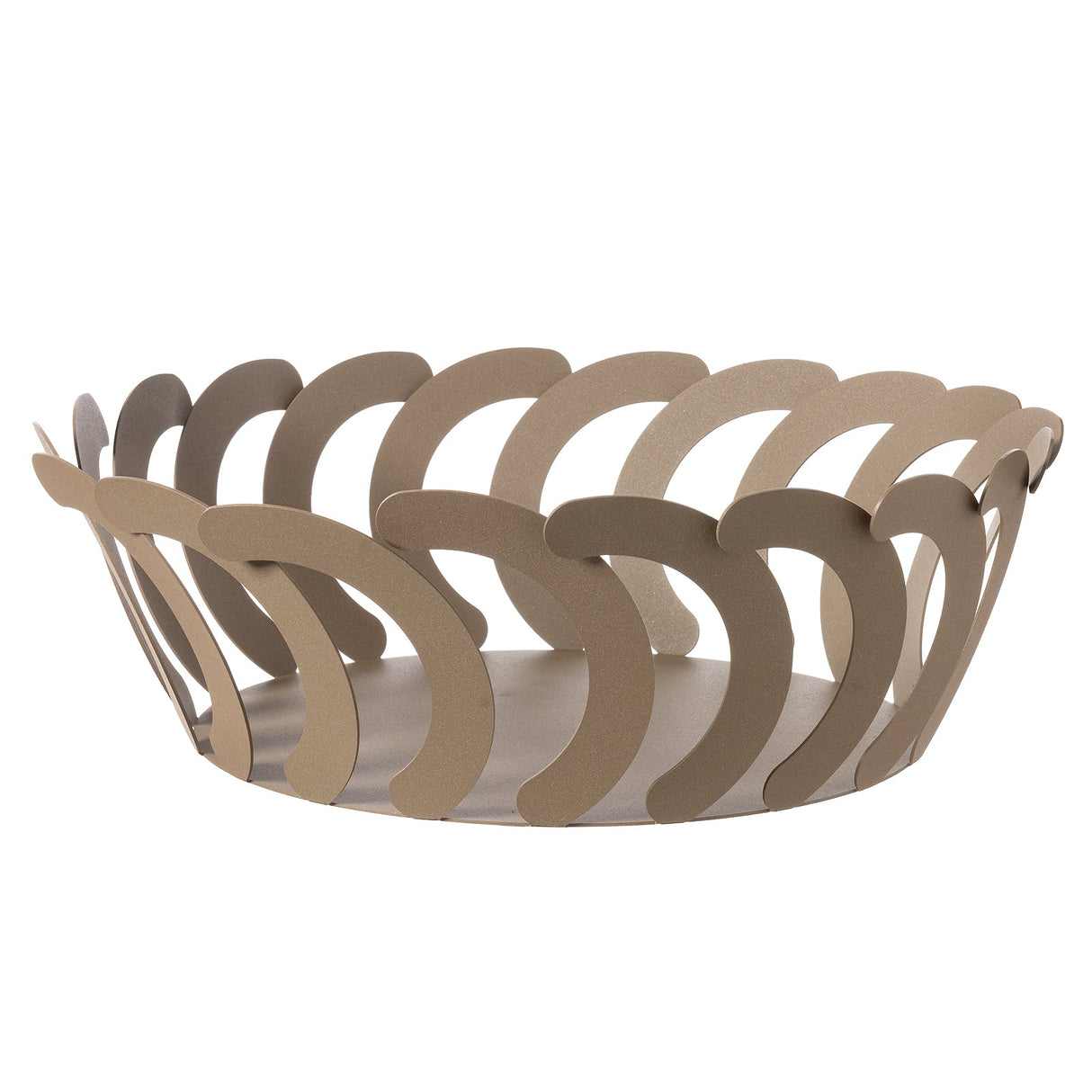 Centrotavola Mambo Arti & Mestieri in ferro color beige 13x25,7 cm