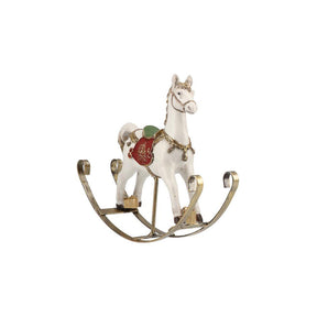 Cavallo a dondolo Timstor in poliresina stile vintage 21x18 cm