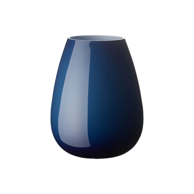 Vaso Drop Villeroy & Boch in vetro blu forma a goccia 23 cm