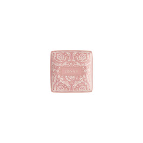 Ciotola Barocco Rose Versace in porcellana rosa quadrata 12x12 cm