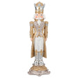Schiaccianoci soldatino Timstor in legno color oro e argento 26 cm