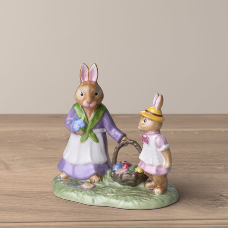 Statuina Bunny Tales Villeroy & Boch in porcellana Mamma Emma 13x8 cm