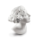 Vaso busto donna Daisy Lladrò in porcellana con fori decorativi 26x17 cm