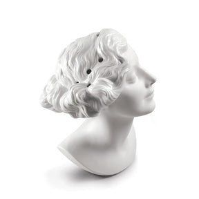 Vaso busto donna Daisy Lladrò in porcellana con fori decorativi 26x17 cm