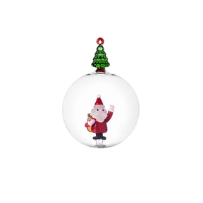 Pallina di Natale Ichendorf in vetro borosilicato con decoro 9 cm