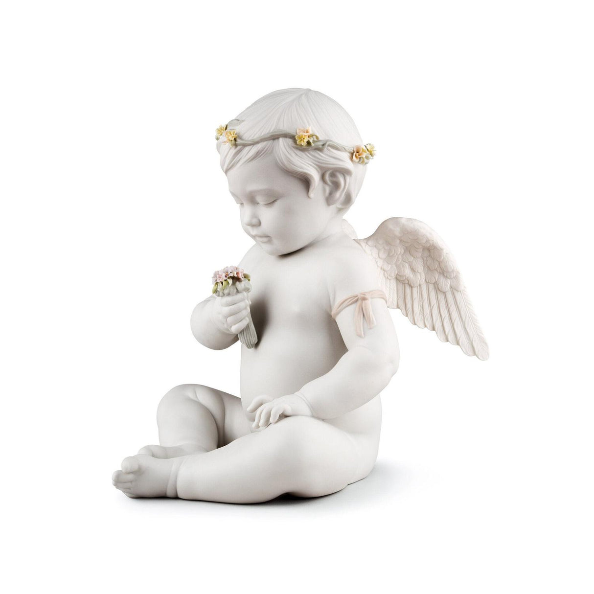 Angioletto Cherubino Lladrò in porcellana da parete 32x32 cm
