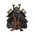 Elmo Samurai Lladrò in porcellana opaca con dettagli in oro 35x35 cm