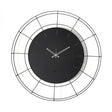 Orologio da parete Nudo Arti e Mestieri in ferro nero 94x94 cm