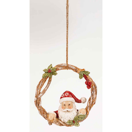Pendaglio Babbo Natale Noel by Lamart in resina 13 cm