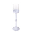 Candelabro Liberty Bianchi Dino in metallo bianco 42 cm