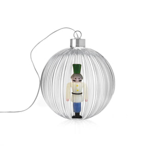 Pallina di Natale Schiaccianoci Ichendorf in vetro borosilicato 12 cm
