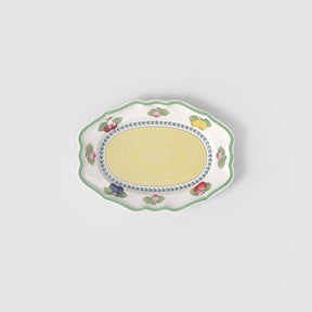 Vassoio ovale French Garden Villeroy & Boch in porcellana decorata 37 cm