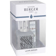 Lampada catalitica Lampe Berger in vetro laccato bianco e nero 13 cm