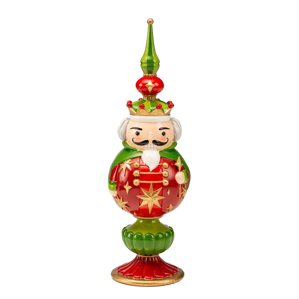 Schiaccianoci soldatino Noel in resina decorazione natalizia 33,5 cm