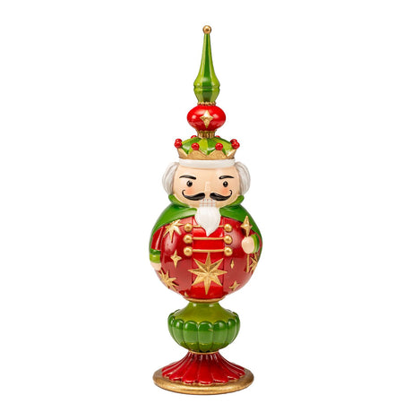 Schiaccianoci soldatino Noel in resina decorazione natalizia 33,5 cm