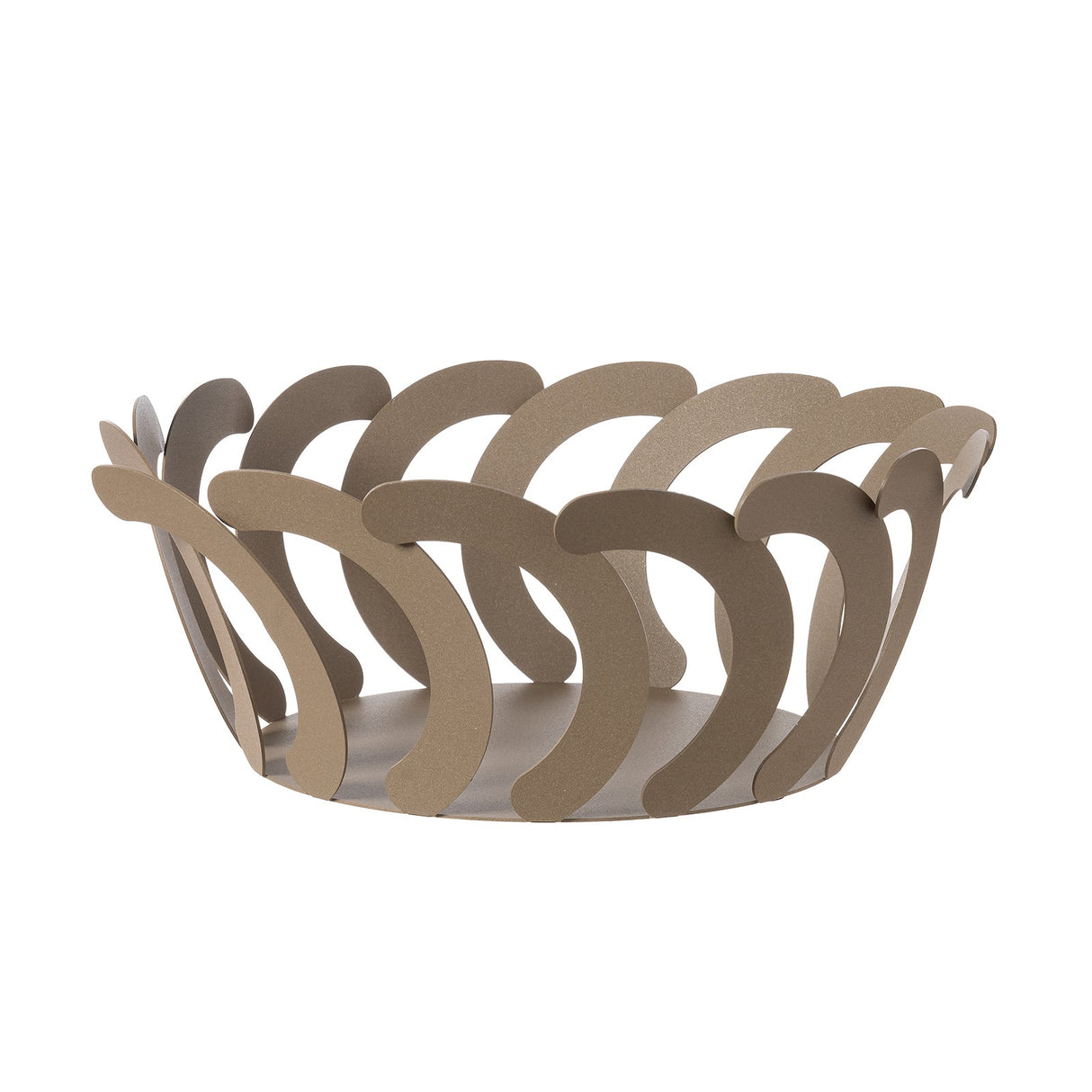 Centrotavola Mambo Arti & Mestieri in ferro beige 10,5x21 cm