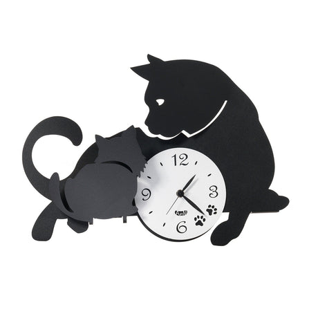 Orologio da parete Mamma Gatta Arti e Mestieri in metallo 40 cm