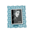 Portafoto Corallo Arti & Mestieri in ferro blu 22x17 cm