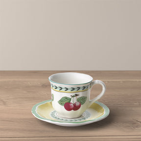 Tazzina espresso French Garden Villeroy & Boch in porcellana decorata 100ml