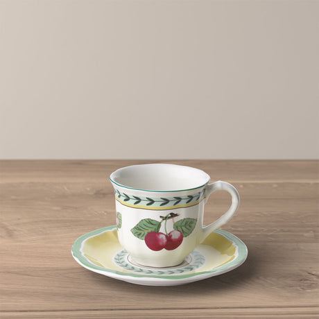 Tazzina espresso French Garden Villeroy & Boch in porcellana decorata 100ml