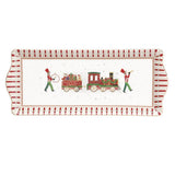EASY LIFE Polar Express Vassoio 35x15cm Porcellana Tavola di Natale